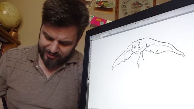 Drawing a gremlin on the XP pen Artist 12 смотреть онлайн