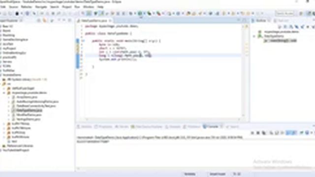 Datatype in java I Integers: byte short int long|FloatingPoint: float double|Character: char|Boolea