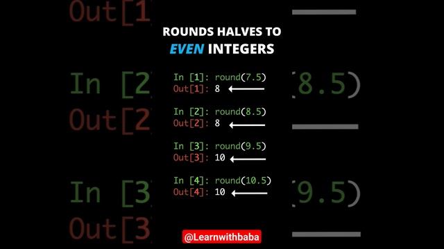 Detail of round() function in python || LearnWithBaba