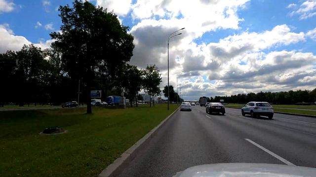 Из Санкт-Петербурга в Пушкин (Царское село). На машине по улицам Питера. смотреть онлайн