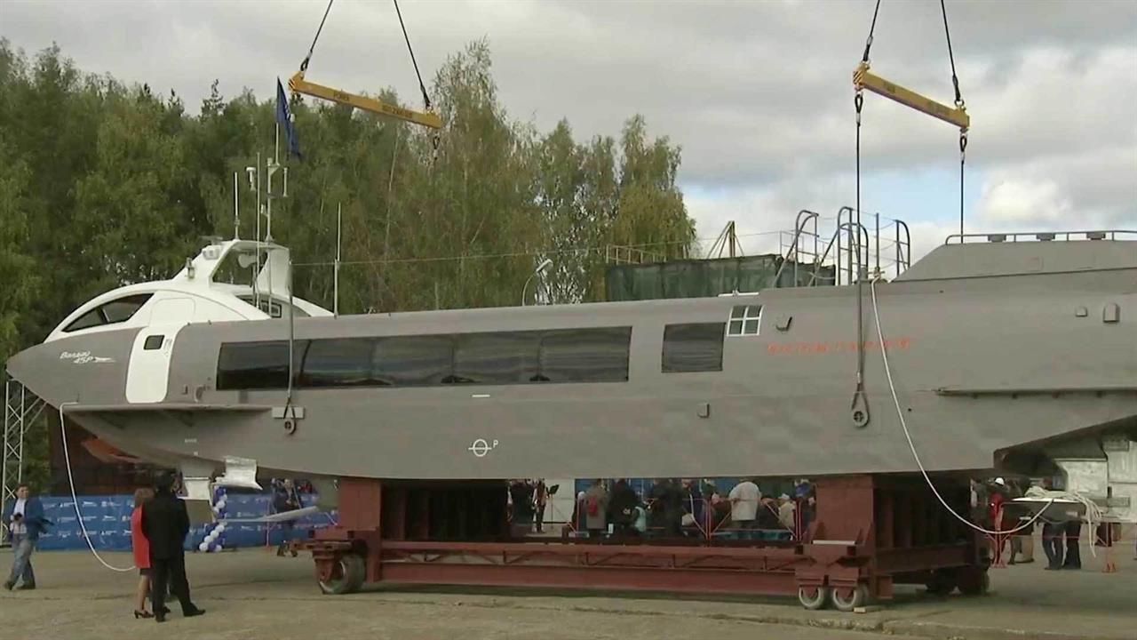 В Нижнем Новгороде представили речное судно нового поколения