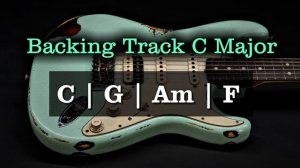 Rock Backing Track C Major   100 BPM   C G Am F   Guitar Backing Track