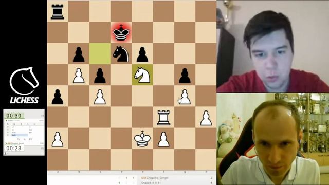 шахматы ПОБЕДА ВЫСШЕЙ КАТЕГОРИИ Сергей Жигалко - Савелий Голубов смотреть онлайн