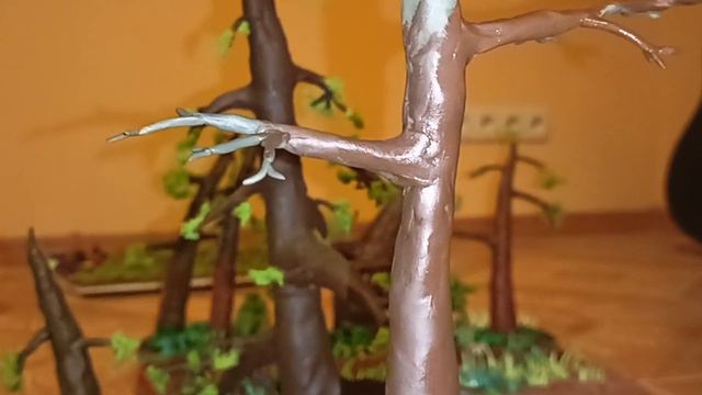 диорама леса своими руками как сделать диораму diy пластилин