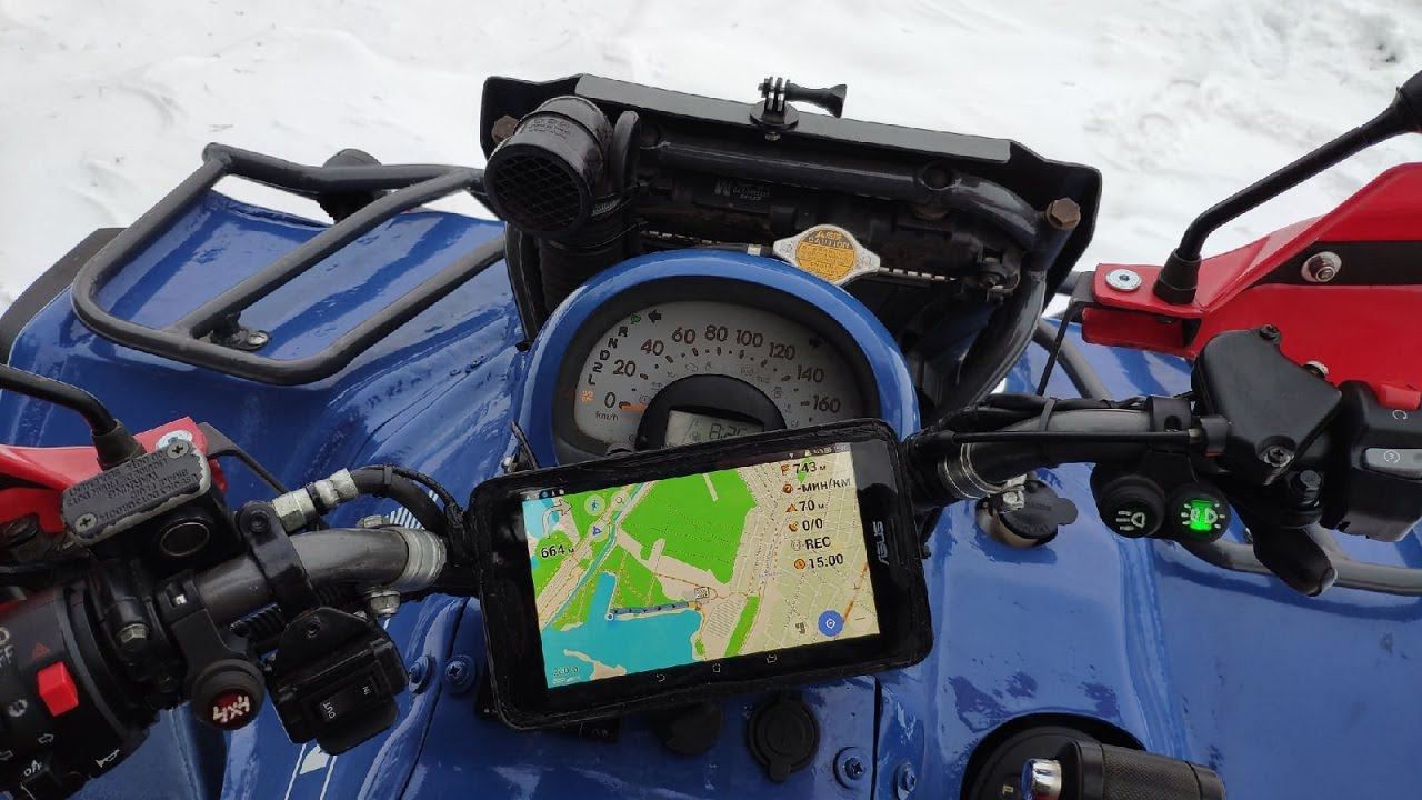 Самодельный квадроцикл с АКПП. Глушитель и навигация. смотреть онлайн