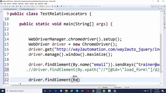 Selenium 4 - New Relative Locators