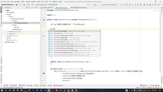 Create Notifications Group with best practices in Android Studio Part 2 смотреть онлайн