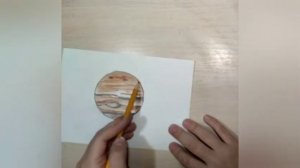 Рисуем космос цветными карандашами/юпитер/от milena art??️