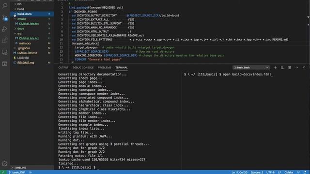 Hello, Doxygen! Generating Documentation From annotated 'C/C++'s Sources "basic_118"