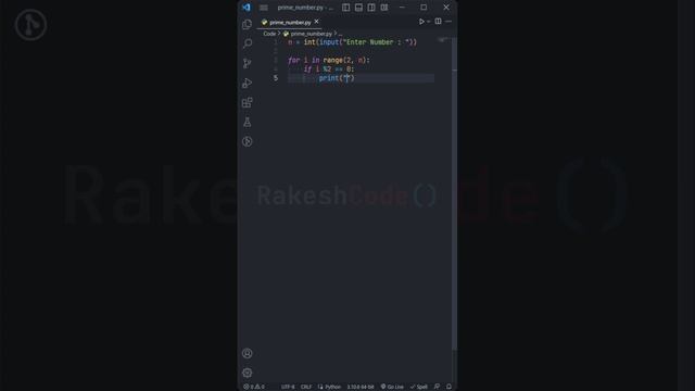 Prime Number | Python Programming