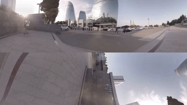 ? 360° Flame Towers | Baku, Azerbaijan ??【GoPro VR Travel | 360 Video】