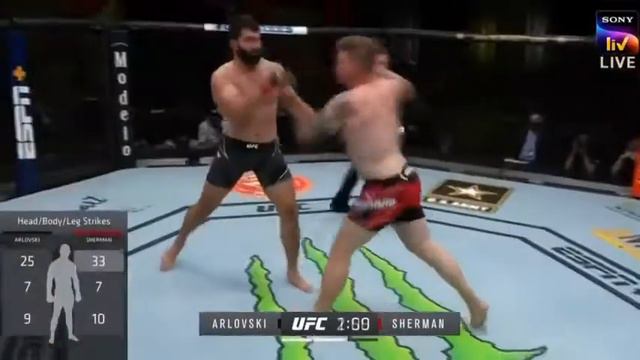 #UFCVegas24 Full fight Andrei Arlovski vs  Chase Sherman (Highlights ) y sahifalarimiz