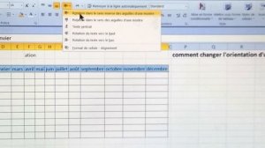 CHANGER L'ORIENTATION DU TEXTE MS EXCEL