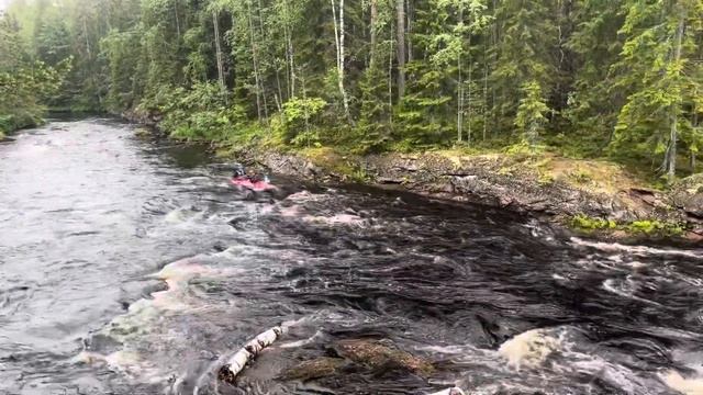 Река Укса Июль 2023 Мало воды Байдарка Свирь Порог Каньон - это возможно смотреть онлайн