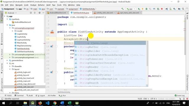 Android - Option menu and Context menu смотреть онлайн