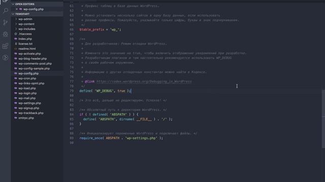 2. Установка стартовой темы Underscore и краткий обзор структуры файлов Wordpress. смотреть онлайн