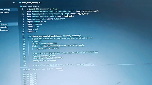 Detection of Face Mask||openCV||python||tensorflow||keras