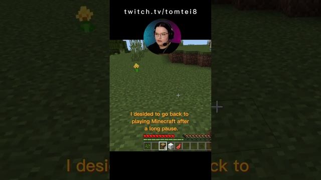 Minecraft after a long break, getting jump scared by sound alerts