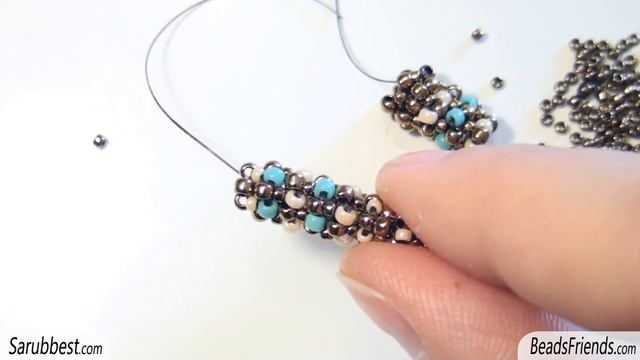 Bead Failures :) Tubular beadwork: RAW and Peyote stitch mix with beads