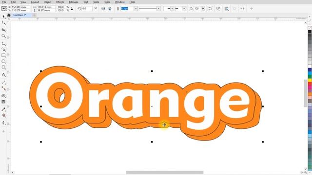 How to Make 3d Text in Coreldraw | 3d Typography in Coreldraw | Coreldraw text tutorial смотреть онлайн