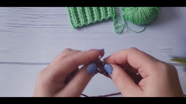 Объемный узор спицами смотреть онлайн