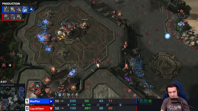 MaxPax bamboozles Clem with a single pylon - StarCraft 2 смотреть онлайн