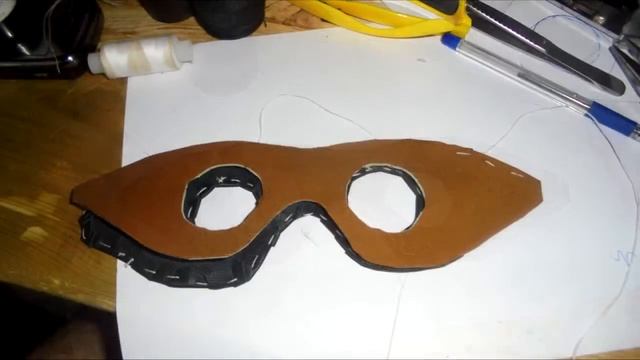 Как сделать кожаную стимпанк маску. Вариант 1/How to Steampunk leather mask смотреть онлайн