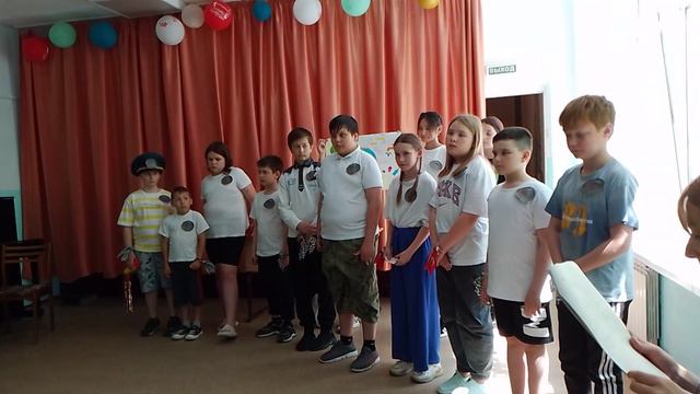 #Школьный лагерь - 2024 г. 2 Фрагмент защиты экологического плаката, 2 отряд. смотреть онлайн