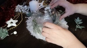 Новогодний подсвечник своими руками / Новогодний декор своими руками