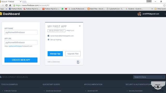 Python With Firebase Tutorial 5 : Signup at Firebase with Google Account and create firstApp смотреть онлайн