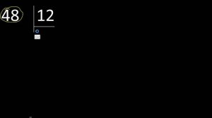 Dividir 48 entre 12 , division exacta . Como se dividen 2 numeros