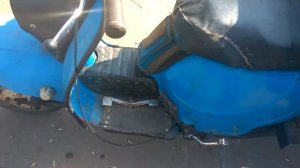 Запуск Муравья ножным кикстартером