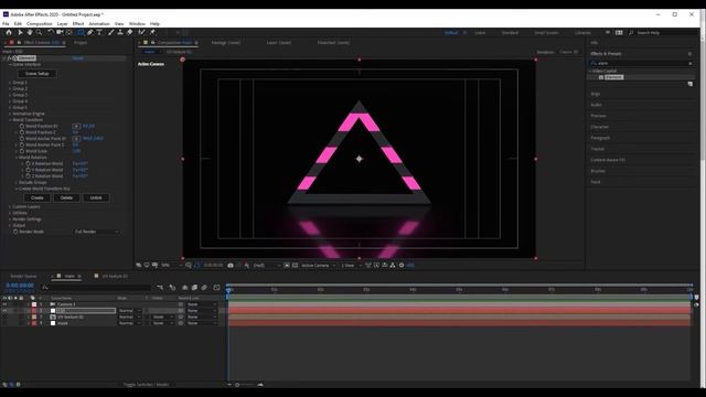 Element 3D анимация фигур. TUTORIAL After Effects