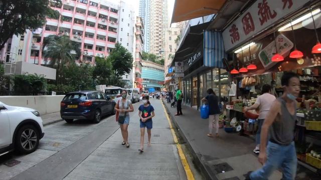 【4K】Residential Area in Wan Chai. Hong Kong China Walk Tour | 中國 香港 灣仔 居民生活區域 街拍 2021
