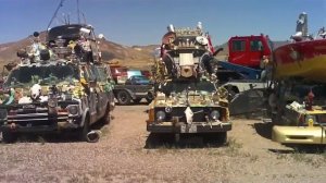 Strange Abandoned Cars in Nevada Desert Near Area 51 - Burning Man Art Cars