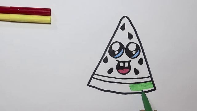 КАК НАРИСОВАТЬ АРБУЗ ЛЕГКО И КРАСИВО смотреть онлайн