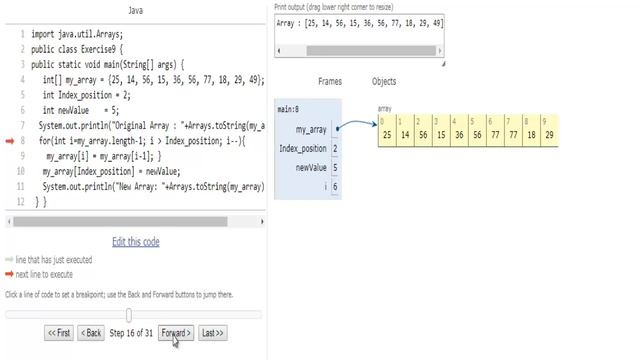 w3resource.com: Java Array Exercise-9 смотреть онлайн