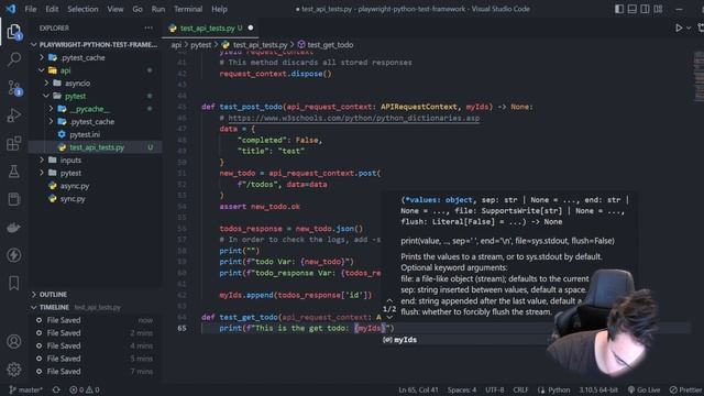 ? Playwright API Testing[CRUD] with Python/PYTEST смотреть онлайн