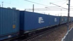 MIX видео с движением поездов по перегону Озерище-Степянка и станции Степянка.