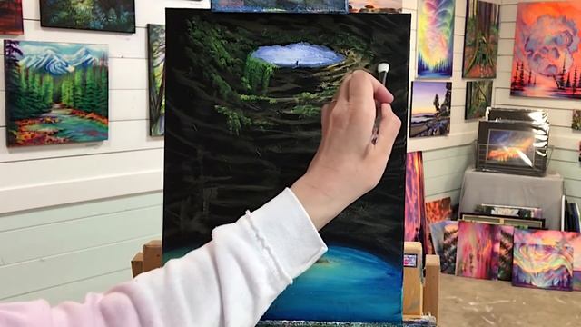 The Wishing Pool ~ ACRYLIC PAINTING TUTORIAL ~ STEP BY STEP ~ EASY ? REAL TIME!! смотреть онлайн