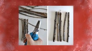 Эко - гирлянда на Новый Год из веточек за пару минут