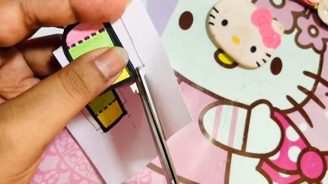 DIY Hello Kitty Miniature Backpack Notepad- School Supplies/ How to make paper Backpack смотреть онлайн