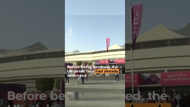 Пьяные украинские футбольные фанаты пририсовали символу ЧМ в Катаре Лаибу усики Гитлера