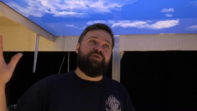 Натяжной потолок облака / небо со светодиодной подсветкой своими руками / два способа
