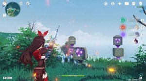 Головоломка с кубами Пик Сирикоро остров Цуруми загадка Genshin Impact