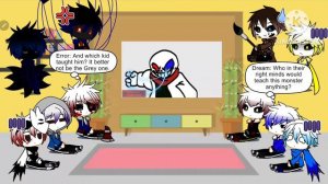 Undertale AUs react to Fatal Error Sans vs Fatal Error Sonic