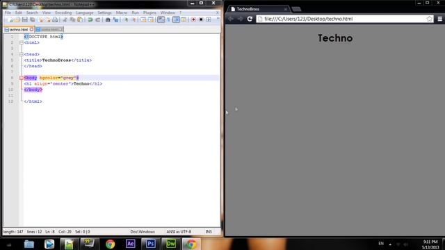 Создание простого сайта в HTML [NOTEPAD++]