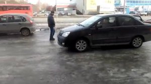 Suzuki Liana 4х4  Автомат.  2006г.  Проверка полного привода.