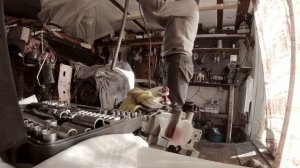 3.Ниссан Кашкай финал Замена двигателя MR20 с большим масложером на контрактный