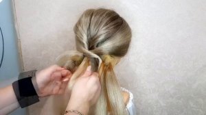 Простая и очень стильная прическа 2023 года / Учебник по прическам